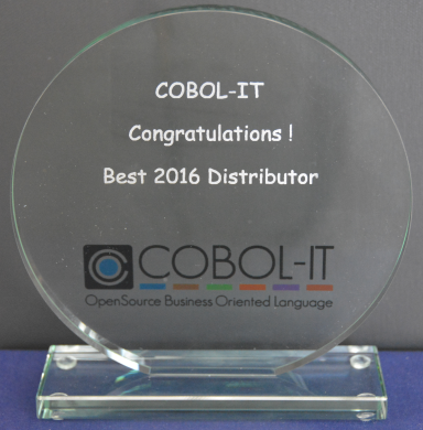 COBOL-IT Distributor of the Year 2016
